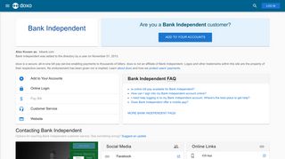 Bank Independent: Login, Bill Pay, Customer Service and Care Sign-In