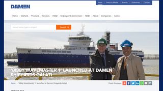 'Bibby WaveMaster 1' launched at Damen Shipyards Galati
