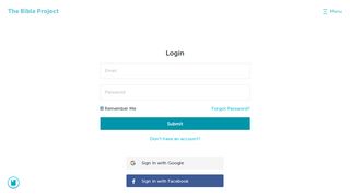 Login - The Bible Project