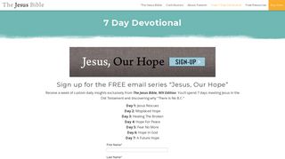 Sign Up | The Jesus Bible