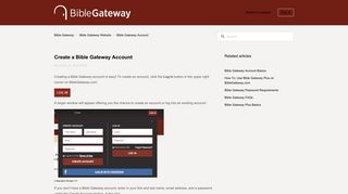 Create a Bible Gateway Account – Bible Gateway