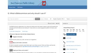 What is Bibliocommons and why should I use it? - FAQ