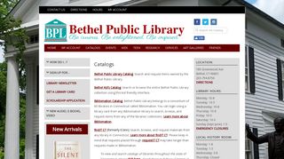 Catalogs – Bethel Public Library