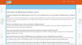 Information for Biblionasium Destiny Users - Biblionasium - Kids Share ...