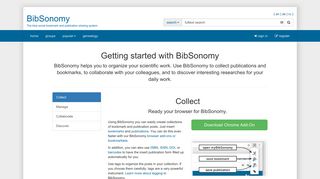getting started | BibSonomy