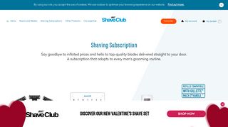 Shaving subscription, men's subscription box, - Bic Shave Club