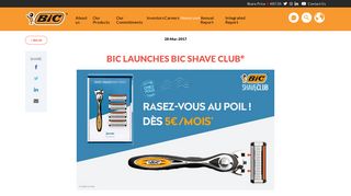 BIC launches BIC SHAVE CLUB® | BicWorld