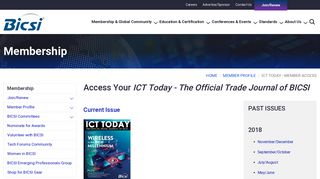 BICSI ICT Today - BICSI Member Access | BICSI