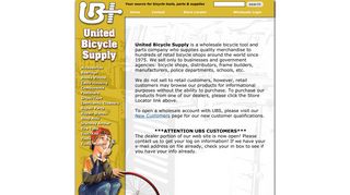 :: United Bicycle Supply :: Wholesale bicycle tool and parts company