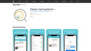 FTSearch - Fast Track Bid Tool on the App Store - iTunes - Apple