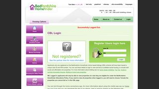 Bedfordshire Homefinder Login