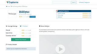 BidSync Reviews and Pricing - 2019 - Capterra