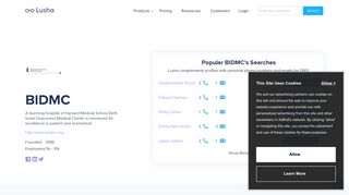 Find BIDMC Email Format & Contact Phone Numbers - Lusha