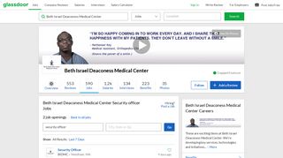 Beth Israel Deaconess Medical Center Security officer Jobs ...