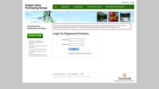 Empire State Purchasing Group - Login