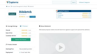 Bidsketch Reviews and Pricing - 2019 - Capterra