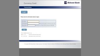 Transactions - Bidvest Bank