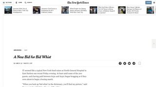 A New Bid for Bid Whist - The New York Times