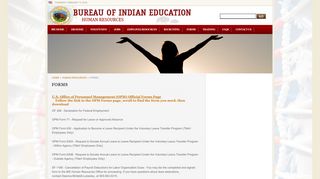 Bureau of Indian Education | Forms - BIE.edu