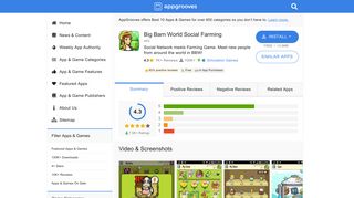 Big Barn World Social Farming - by airG - Simulation Games Category ...