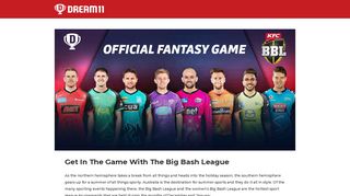 Big Bash League - Play Fantasy Cricket Online in India | DREAM11