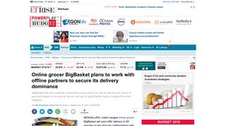 Online grocer BigBasket plans to work with offline partners to secure ...