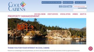 Property Management | Big Bear Cool Cabins
