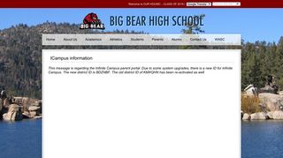 ICampus information - Big Bear High School