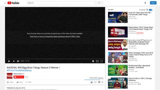 KAUSHAL Will Bigg Boss Telugu Season 2 Winner - YouTube