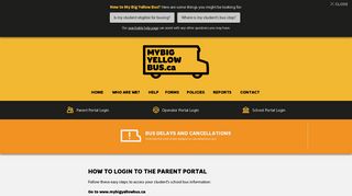 How to Login to the Parent Portal | My Big Yellow Bus