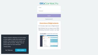 BigContacts - Log In