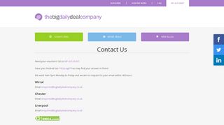 The Big Daily Deal Company - Contact Us