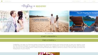 The Big Day Honeymoon Gift Registry