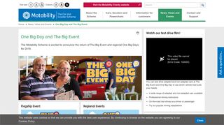 One Big Day and The Big Event | Motability Scheme