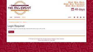 Login Required - The Big Event at Virginia Tech