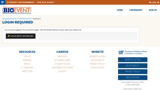 Login Required - The Big Event Online - UF Student Government