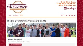 The Big Event Online Volunteer Sign-Up - The Big Event at Virginia Tech