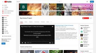 Big History Project - YouTube