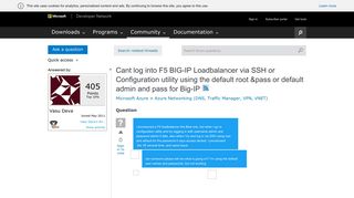 Cant log into F5 BIG-IP Loadbalancer via SSH or Configuration ...