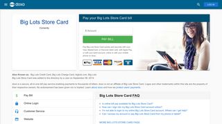 Big Lots Store Card: Login, Bill Pay, Customer Service and Care Sign-In