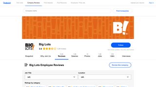 Working at Big Lots: 1,368 Reviews about Pay & Benefits | Indeed.com