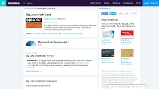 Big Lots Credit Card Reviews - WalletHub