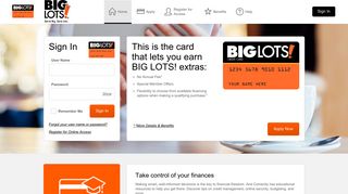 Big Lots Credit Card - Manage your account - Comenity