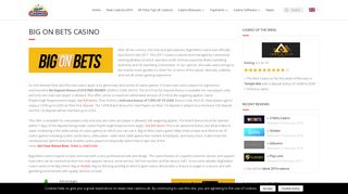 Big on Bets: GET £10 Free Money on REG > New Casinos UK