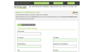 Apply For A Loan Online Today - Big Picture Loans