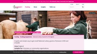 National Lottery Awards for All England | Big Lottery Fund