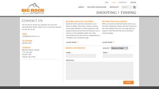 Contact Us - Big Rock Sports • Wholesale Shooting, Fishing and ...