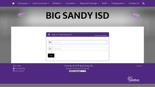 Big Sandy ISD - Site Administration Login