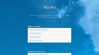 Home - Big Sky - Big Sky: Better Weather for Alexa