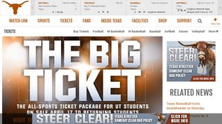 The Big Ticket on sale for 2018-19 - University of Texas Athletics